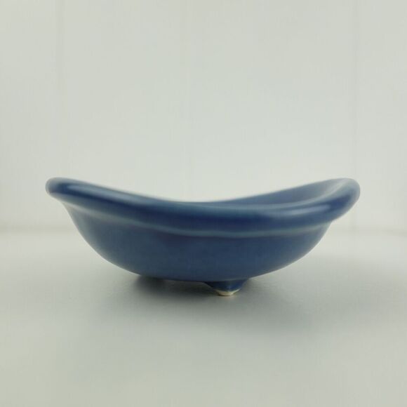 Crate & Barrel Small Blue Bowl Swirl Design Made In Japan - Picture 5 of 8